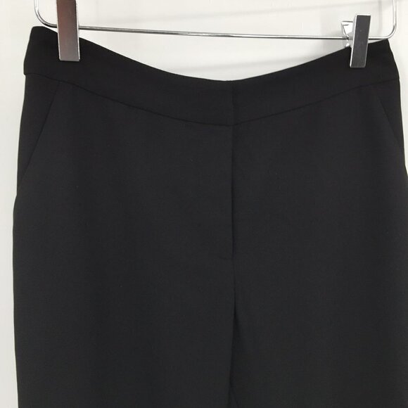 DVF Diane von Furstenberg Genesis crop crepe trousers pants black skinny new 2 - Picture 3 of 6